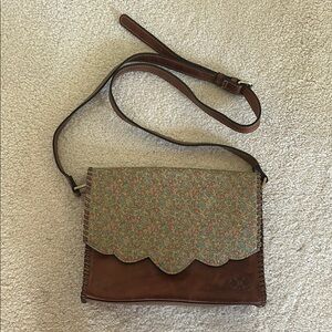 Patricia Nash Brown Leather Crossbody Bag